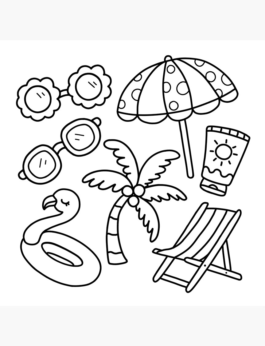 This Summer Free Coloring Pages