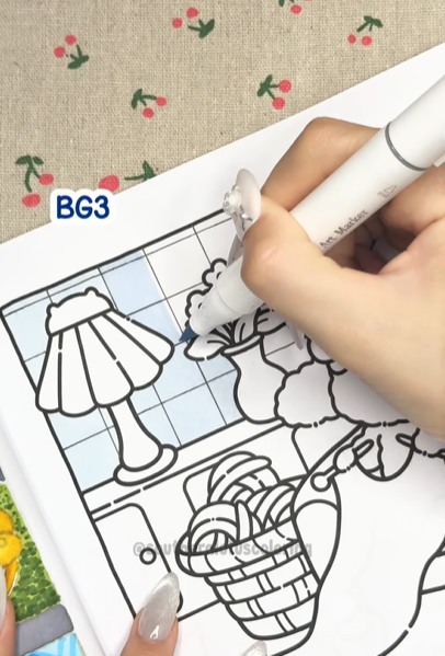Step 2 - How to Color Blue Tiles