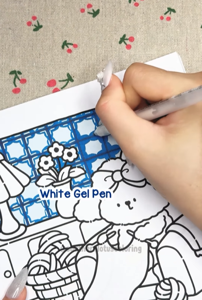 Step 5 - How to Color Blue Tiles