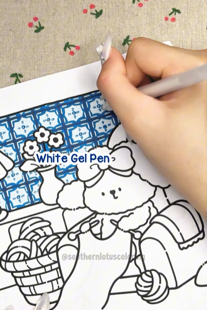 Step 6 - How to Color Blue Tiles