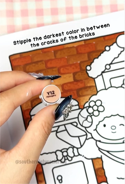 Step 4 - How to Color Brick (Rustic Wall)