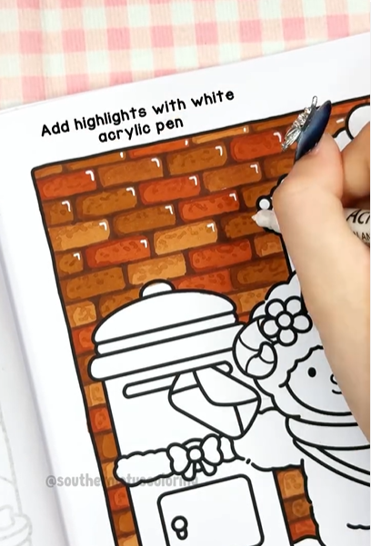 Step 5 - How to Color Brick (Rustic Wall)