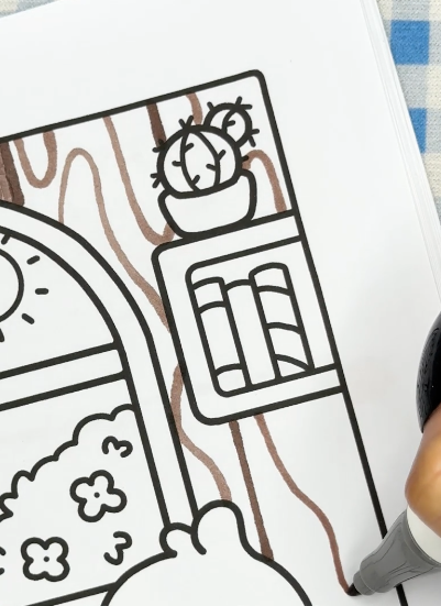 Step 1 - Draw the Wood Grain