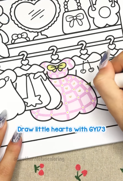 Step 5 - Draw Little Hearts
