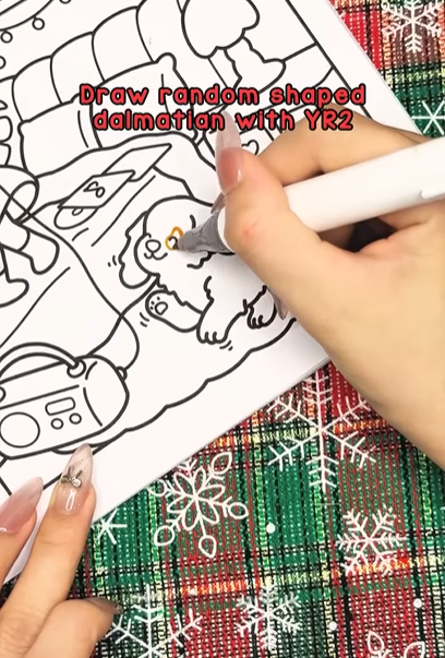 Step 1 - Draw Dalmatian Spots