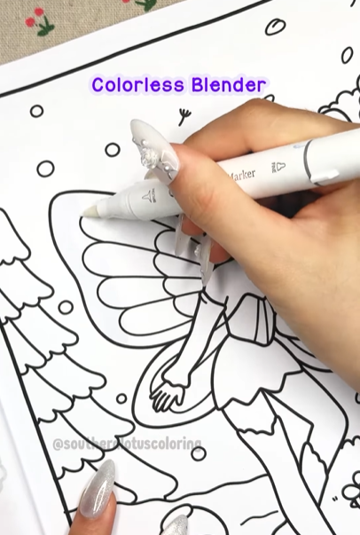 Step 1 - How to Color Fairy Wings