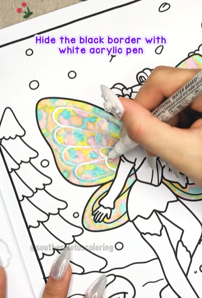 Step 4 - How to Color Fairy Wings
