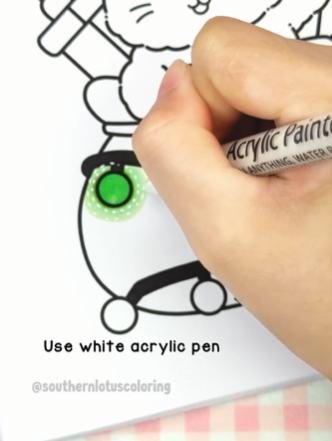 Step 4 - Highlight with White Pen