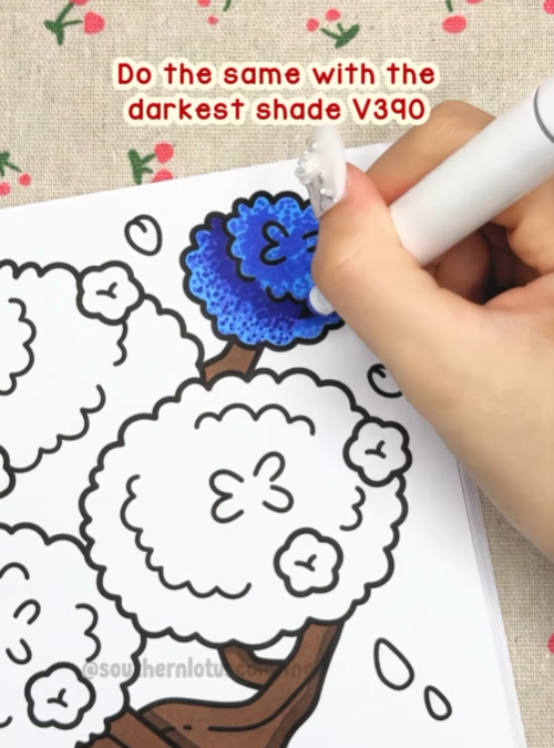 Step 4 - How to Color Magic Tree