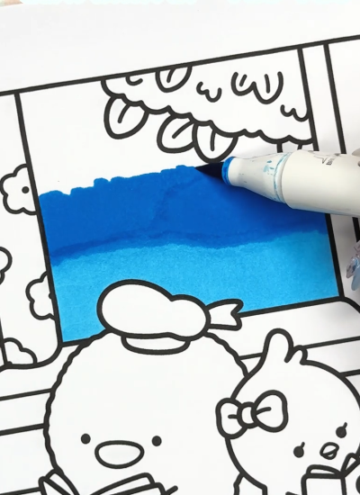 Step 1 - Color the Sky with Gradient Blues