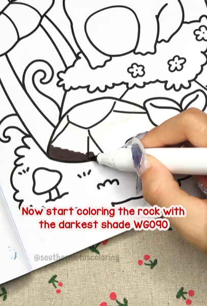 Step 2 - Color the Rock Base