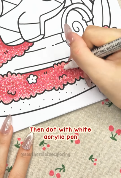 Step 4 - How to Color Pink Grass