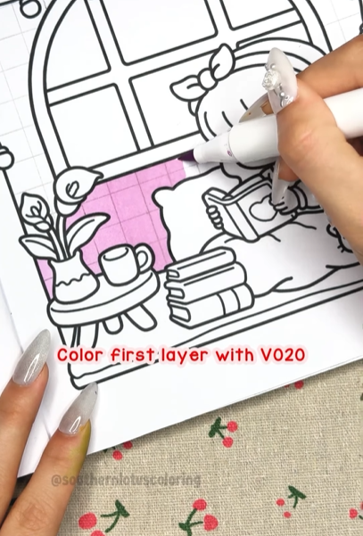 Step 2 - How to Color Purple Tiles