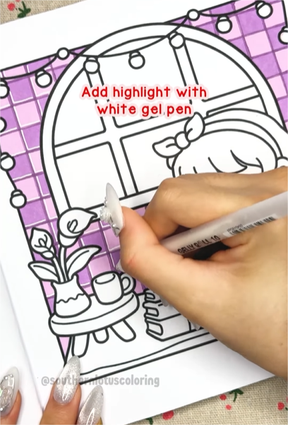 Step 5 - How to Color Purple Tiles