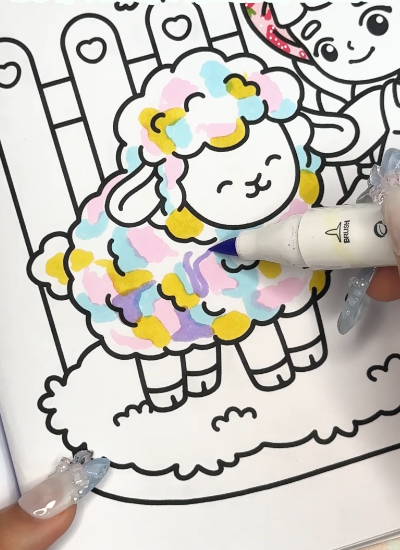 Step 1 - Fill the Sheep with Rainbow Colors