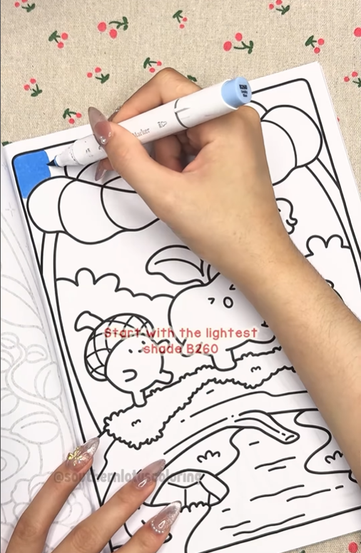 Step 1 - How to Color Rainy Sky