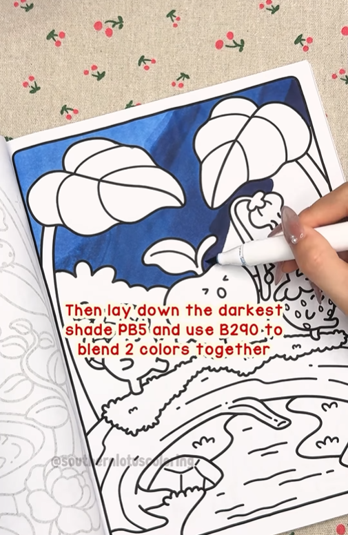 Step 3 - How to Color Rainy Sky