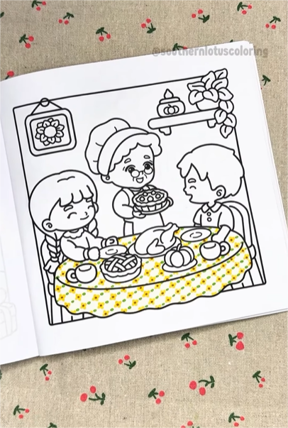 Final - How to Color a Retro Flower Pattern