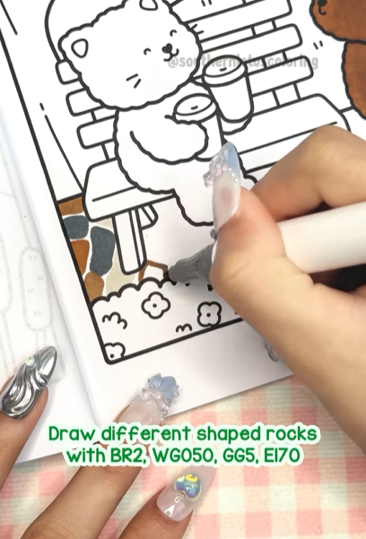 Step 1 - Drawing Different Shaped Rocks