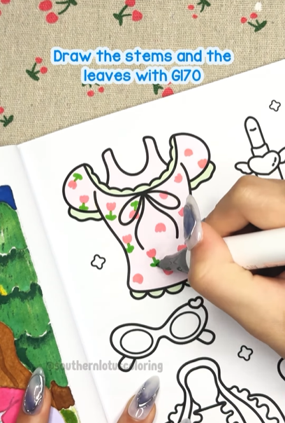 Step 3 - Drawing the Stems & Leaves