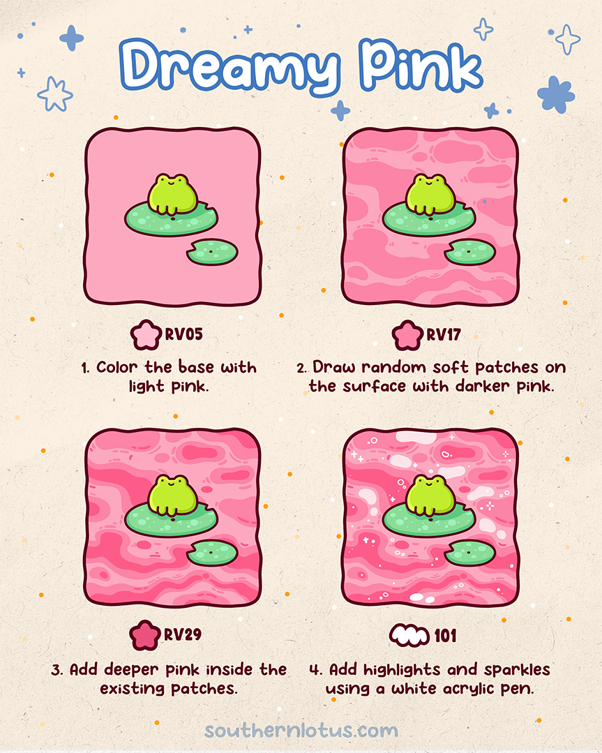 dreamy pink water coloring tutorial pastel aesthetic