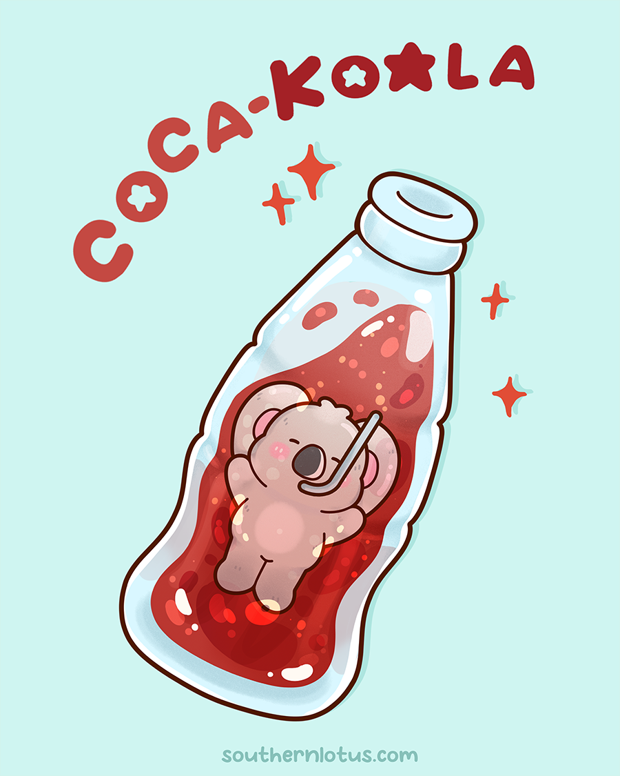 Coca-Koala coloring page