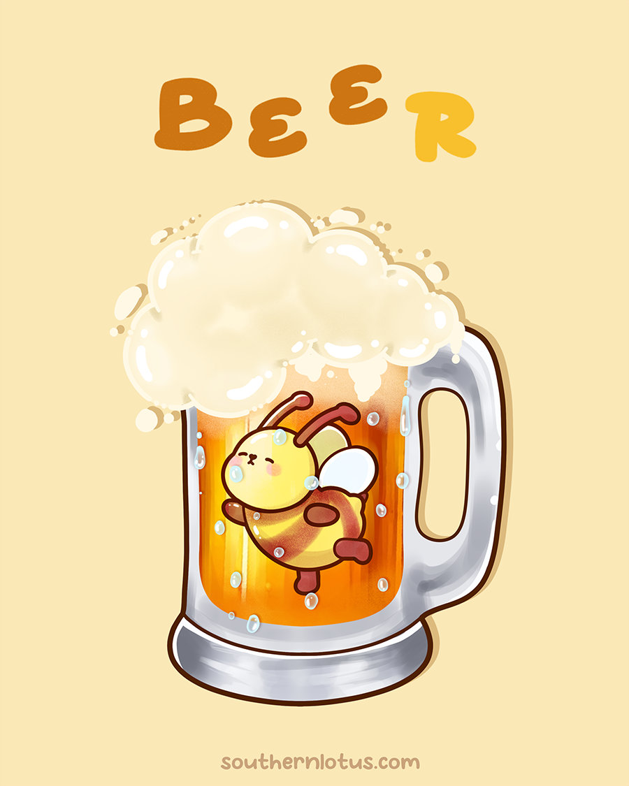 Beer coloring page