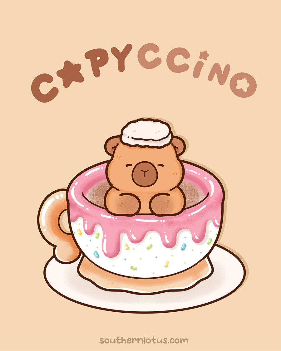 Cappuccino Bear coloring page
