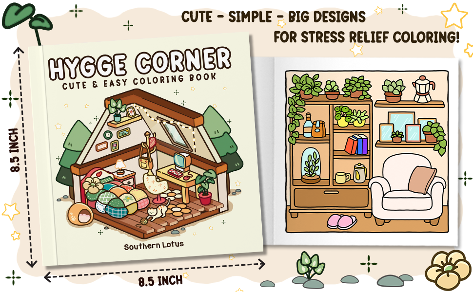 Hygge Corner Coloring Pages