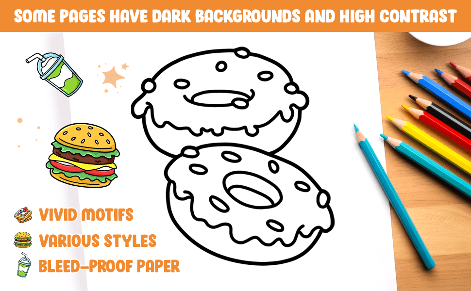 Food and Drink Coloring Pages