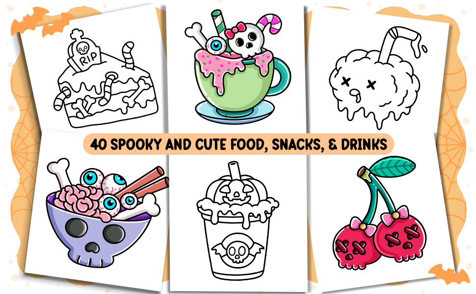 Spooky Food & Drink Illustrations