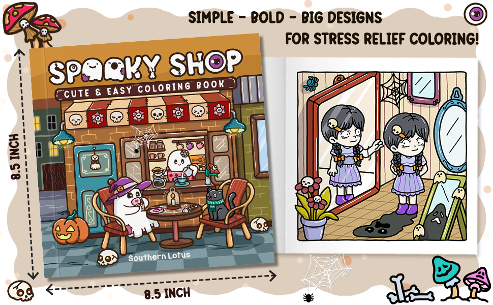 Spooky Shop Coloring Pages