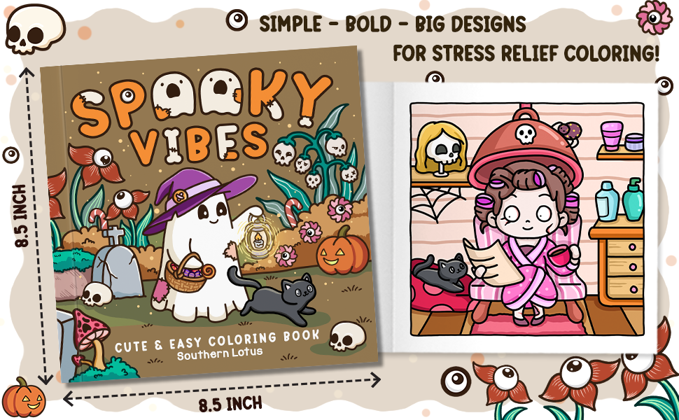Spooky Vibes Coloring Pages