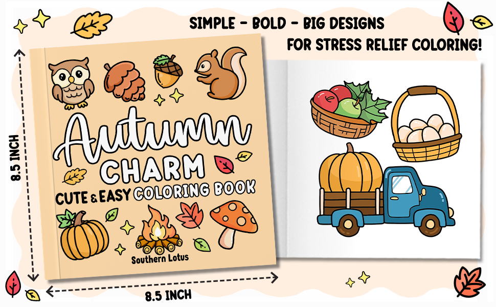 Autumn Charm Coloring Pages