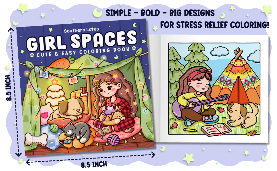 Girl Spaces Coloring Pages