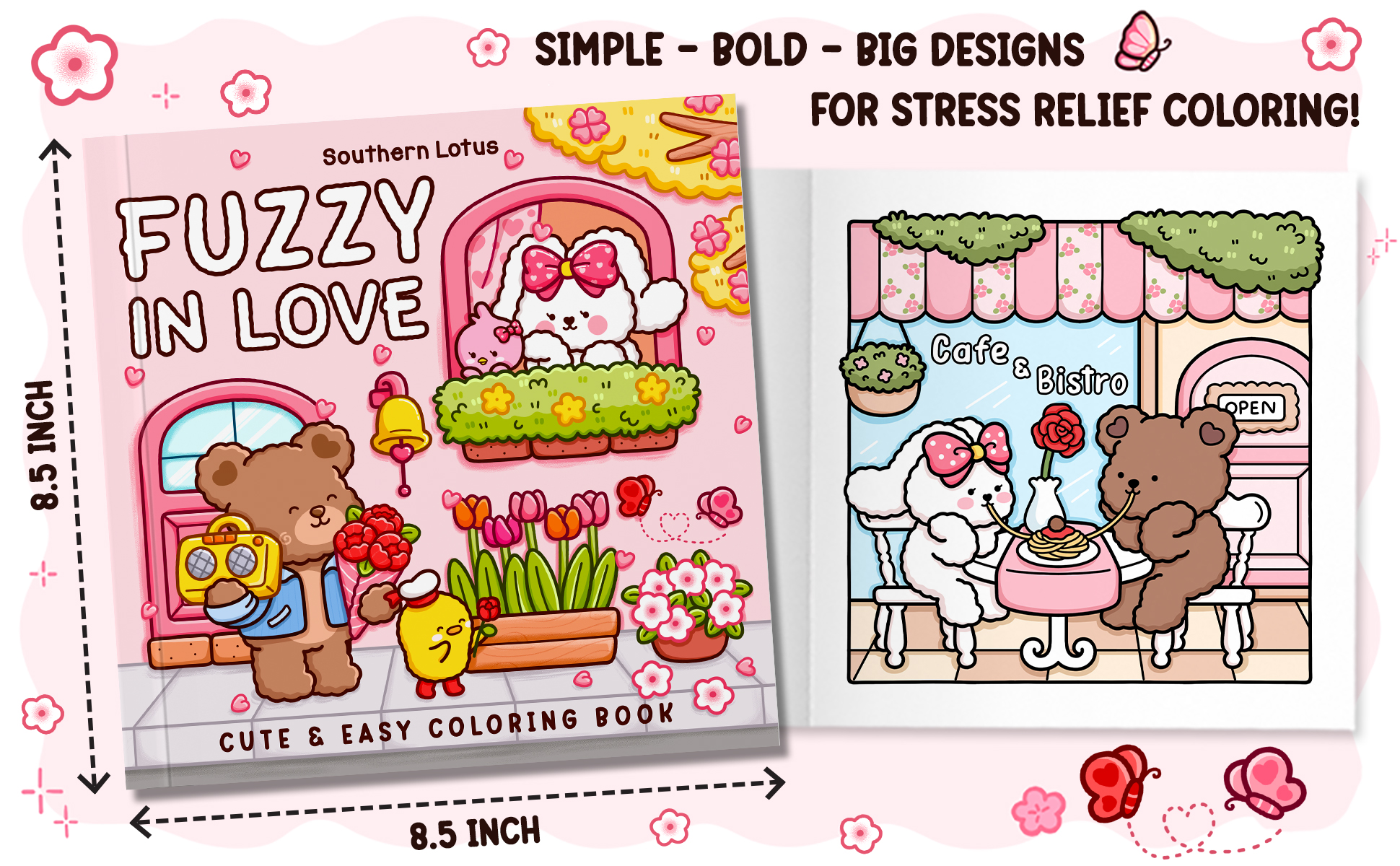 Fuzzy In Love Coloring Pages